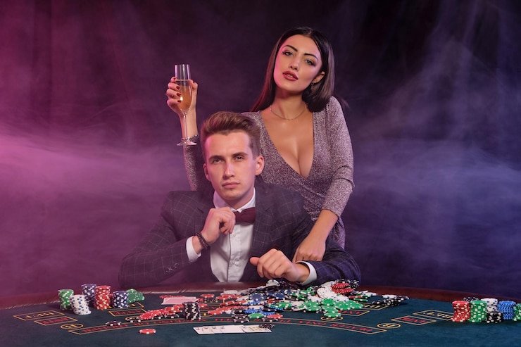 Studio Dream Gaming dengan dealer profesional di meja Baccarat multi-kamera